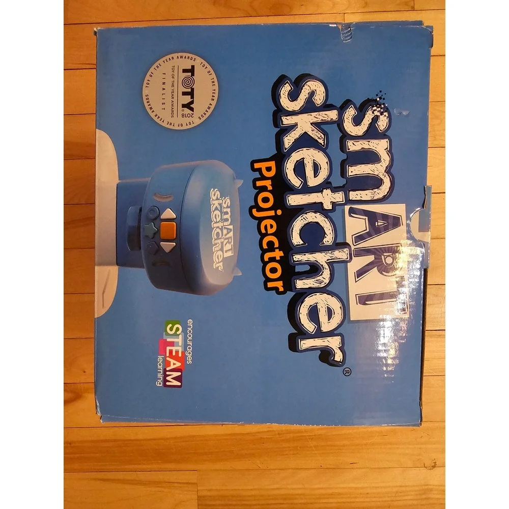 Flycatcher smART sketcher Projector Kids Drawing Writing STEAM Toy Blue White